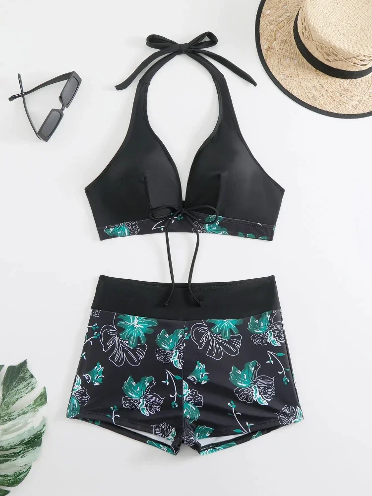 Two Pieces Print Swimwear 2024 Women High Waist Swimsuit Shorts Summer Beach Wear Female Bathers Bathing Sports Suit Korean
Two Pieces Print Swimwear 2024 Women High Waist Swimsuit Shorts Summer Beach Wear Female Bathers Bathing Sports Suit Korean