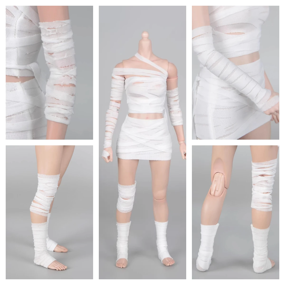 CHILI TOYS 1/6 Female Bandage Strapless Top Gloves Joint Cover Clothes Accessories Model Fit 12'' OB22 Action Figure Body Doll
CHILI TOYS 1/6 Female Bandage Strapless Top Gloves Joint Cover Clothes Accessories Model Fit 12'' OB22 Action Figure Body Doll