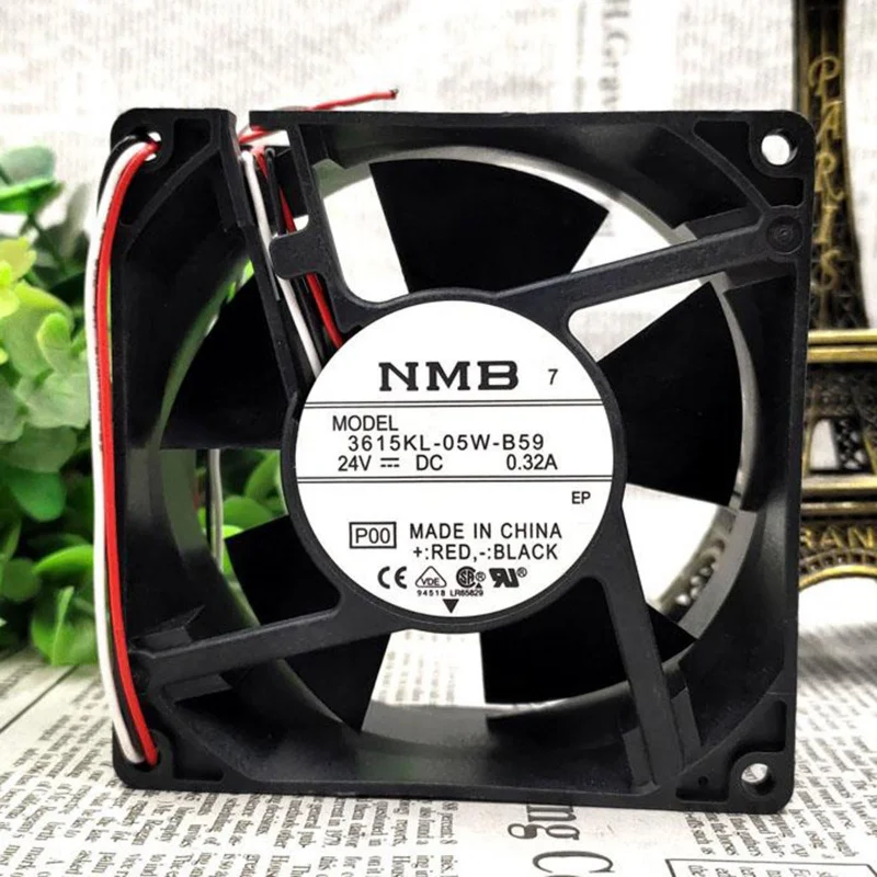 Новый вентилятор охлаждения инвертора NMB 3615KL-05W-B59 DC24V 0.32A, 3-проводной # QW
Новый вентилятор охлаждения инвертора NMB 3615KL-05W-B59 DC24V 0.32A, 3-проводной # QW