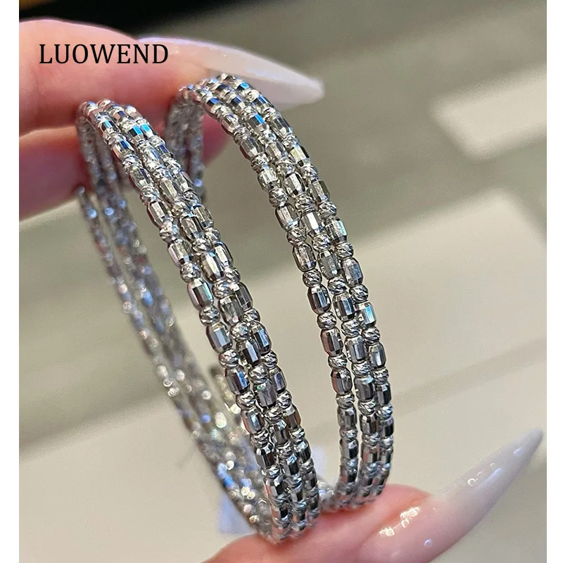 LUOWEND Platinum 950 Bangle Romantic Galaxy Style Shiny Design Party Bracelet for Women Birthday Gift High Engagement Jewelry
LUOWEND Platinum 950 Bangle Romantic Galaxy Style Shiny Design Party Bracelet for Women Birthday Gift High Engagement Jewelry