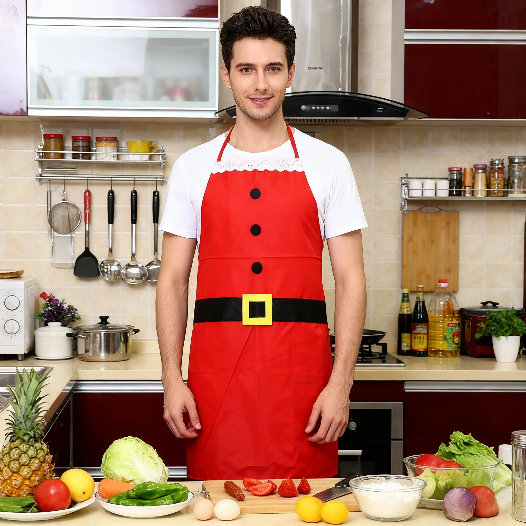 Женские и детские рождественские кухонные фартуки, рождественские украшения, фартуки для женщин и мужчин, фартук для ужина, кулинарии, аксессуары для выпечки
Женские и детские рождественские кухонные фартуки, рождественские украшения, фартуки для женщин и мужчин, фартук для ужина, кулинарии, аксессуары для выпечки