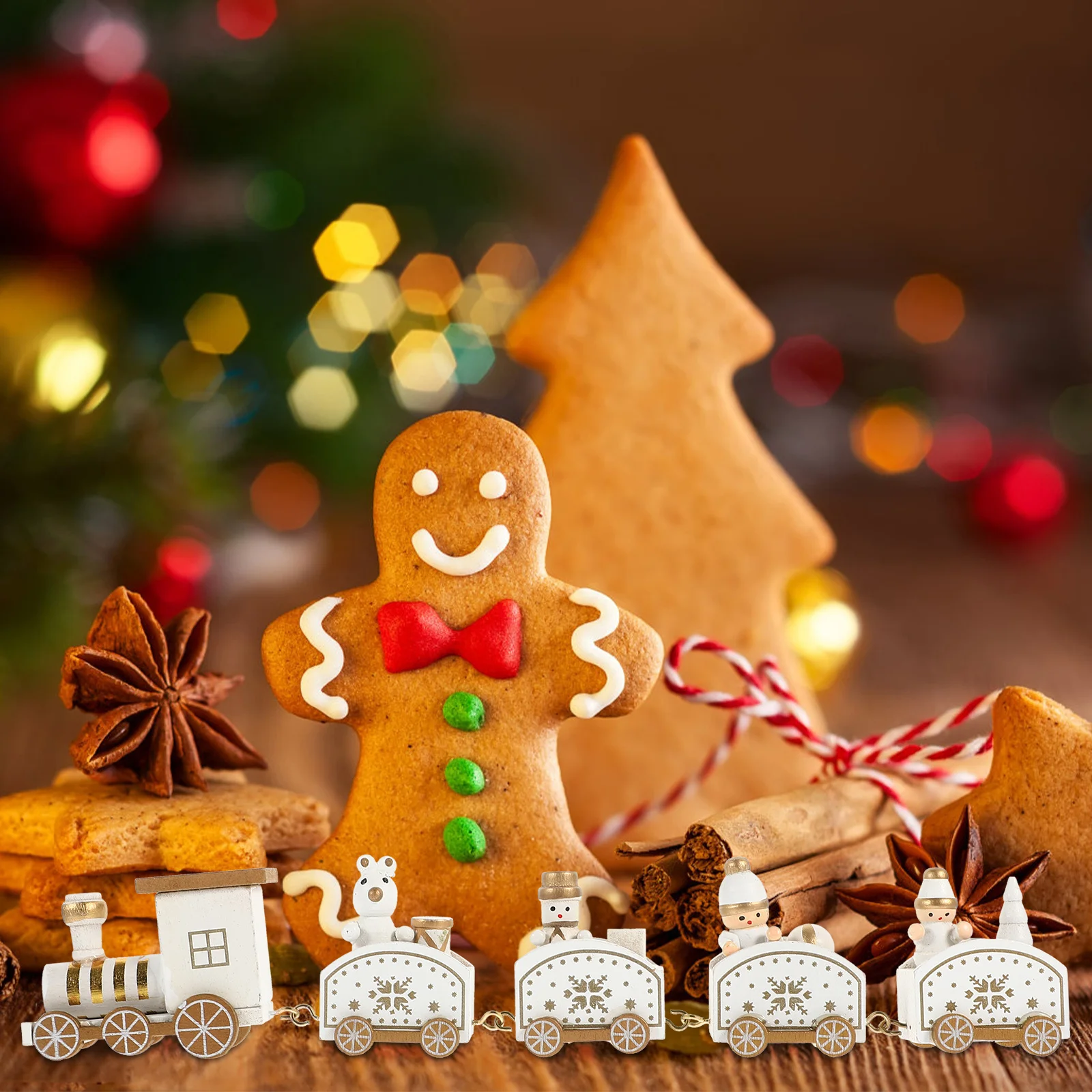 Wooden Christmas Train Xmas Multi-Section Desktop Decoration Home Decor Christmas Party Ornament Train Toy Xmas Decorations
Wooden Christmas Train Xmas Multi-Section Desktop Decoration Home Decor Christmas Party Ornament Train Toy Xmas Decorations