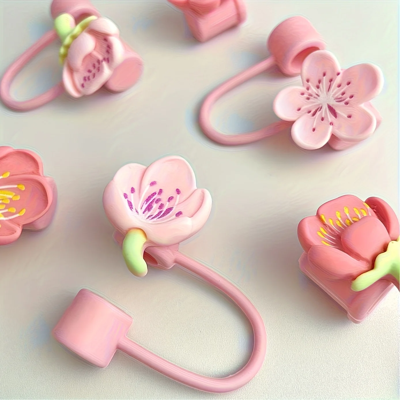 6pcs Sakura Silicone Straw Covers Compatibility Stanley Cup 10mm Drinking Dust Stopper Cap Straw Tips Cover Cup Accessories
6pcs Sakura Silicone Straw Covers Compatibility Stanley Cup 10mm Drinking Dust Stopper Cap Straw Tips Cover Cup Accessories