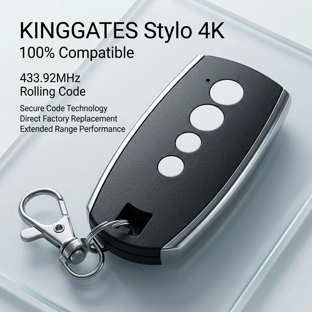For KINGGates STYLO2K STYLO4K STYLO Garage Door Remote Control 433.92MHz Rolling Code KINGGates STYLO 4K 2K Remote Control Gate
For KINGGates STYLO2K STYLO4K STYLO Garage Door Remote Control 433.92MHz Rolling Code KINGGates STYLO 4K 2K Remote Control Gate