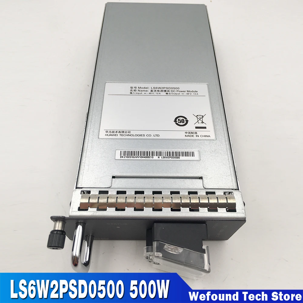 Power Supply For HUAWEI S6700 Switch Series Fully Tested LS6W2PSD0500 500W
Power Supply For HUAWEI S6700 Switch Series Fully Tested LS6W2PSD0500 500W