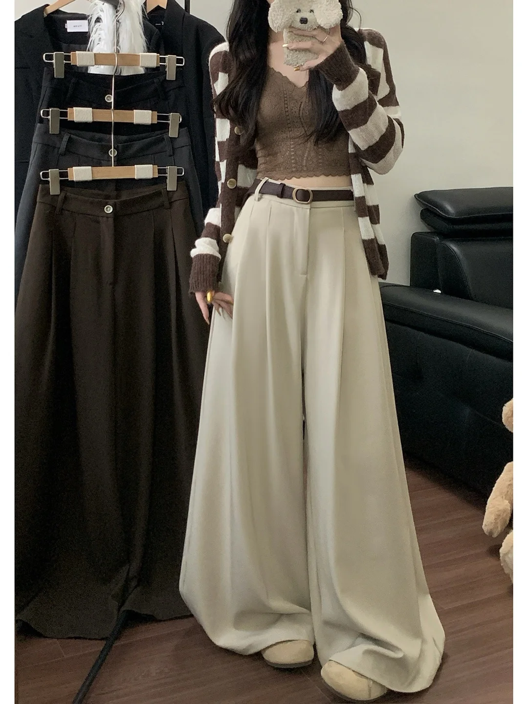 High Waist Wide Leg Pants Women's Spring New Sle Casual Drapey Versatile Slimming Long Trousers Korean Sle Faion
High Waist Wide Leg Pants Women's Spring New Sle Casual Drapey Versatile Slimming Long Trousers Korean Sle Faion