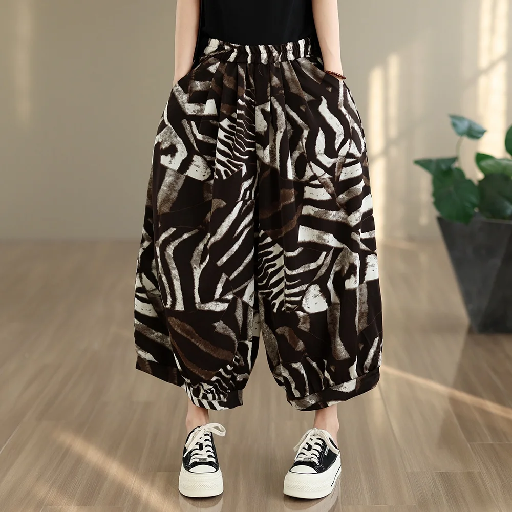 plus Size Women's Casual Pants Summer 2026 New Style Lantern Print Wide Leg Pants Artistic Commute Style Natural Waist
plus Size Women's Casual Pants Summer 2026 New Style Lantern Print Wide Leg Pants Artistic Commute Style Natural Waist