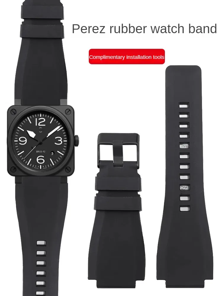 Rubber Watch Band Substitute For BLS BR01 Black Square Aviation Series Convex Interface Silicone Watch Strap 35-24m
Rubber Watch Band Substitute For BLS BR01 Black Square Aviation Series Convex Interface Silicone Watch Strap 35-24m