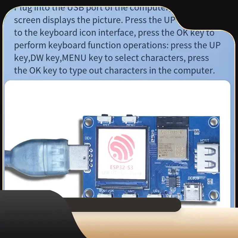 ESP32S3 USB OTG Evaluation Test Board Supports Wi-Fi And BLE5.0 Wireless Functionality Development Board Module-T44C
ESP32S3 USB OTG Evaluation Test Board Supports Wi-Fi And BLE5.0 Wireless Functionality Development Board Module-T44C