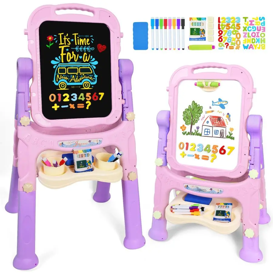 Art Easel for Kids Adjustable Toddler Easel Stand for Painting,Magnetic Double Sided Drawing Dry Erase Board Children Art Access
Art Easel for Kids Adjustable Toddler Easel Stand for Painting,Magnetic Double Sided Drawing Dry Erase Board Children Art Access