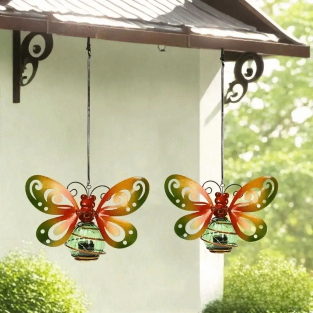 Auto On/Off Solar Butterfly Lantern 8H Lighting 7-8H Lighting Hanging Lantern Waterproof Butterfly Design Metal Lamp Patio
Auto On/Off Solar Butterfly Lantern 8H Lighting 7-8H Lighting Hanging Lantern Waterproof Butterfly Design Metal Lamp Patio