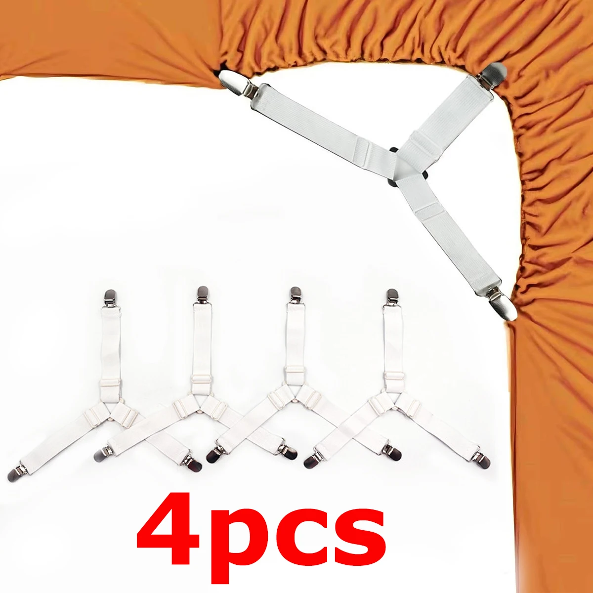4pcs Triangle Bed Sheet Holders Fitted Sheet Clips Adjustable Sheet Suspenders Mattress Gripper Clips for Bed Mattress Cover
4pcs Triangle Bed Sheet Holders Fitted Sheet Clips Adjustable Sheet Suspenders Mattress Gripper Clips for Bed Mattress Cover
