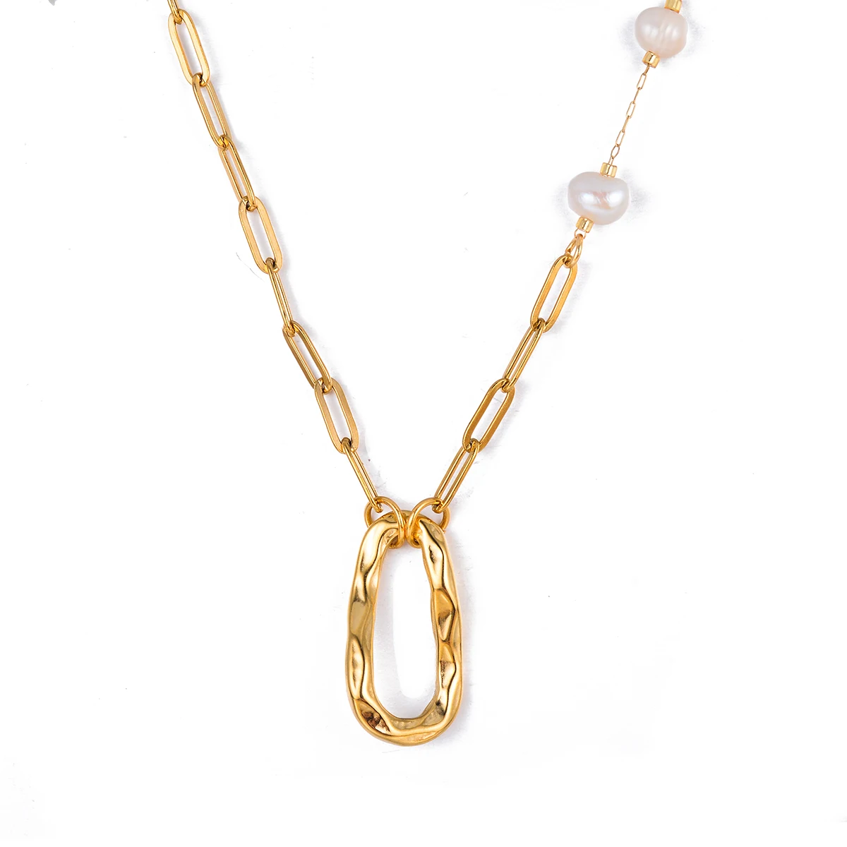 Gold Color Simple Irregular Hollow Out Oval Pendant Women's Necklace Fashion New Jewelry Birthday Gift
Gold Color Simple Irregular Hollow Out Oval Pendant Women's Necklace Fashion New Jewelry Birthday Gift