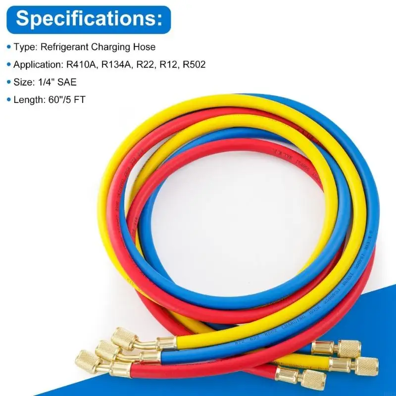 Professional 150CM Air Conditioning Hose with Copper Fittings High Pressure Tool for Auto Maintenance & Repair H9EE
Professional 150CM Air Conditioning Hose with Copper Fittings High Pressure Tool for Auto Maintenance & Repair H9EE