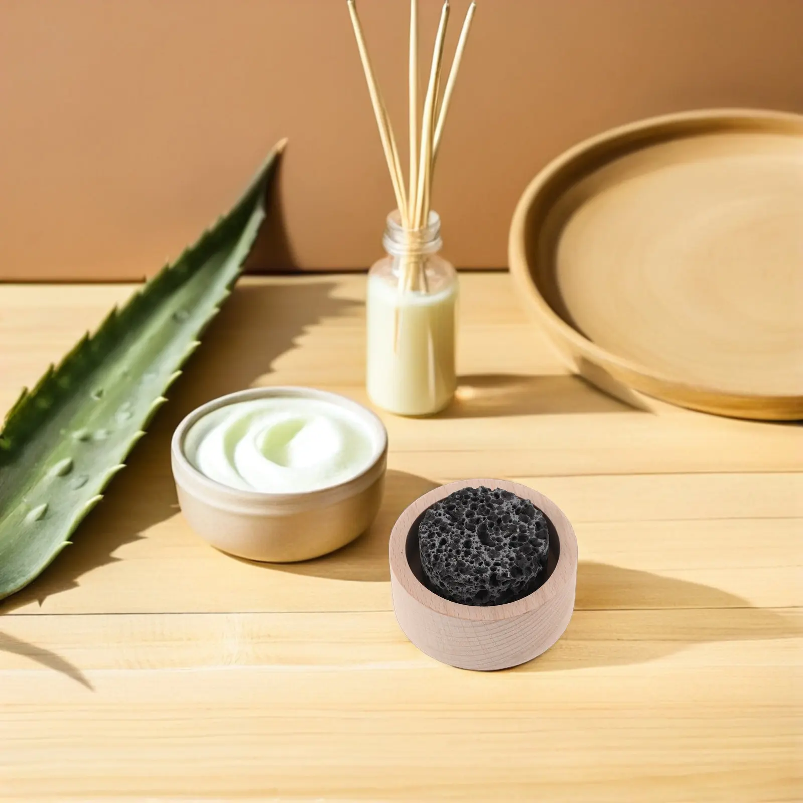 Lava Rock Diffuser Small Passive Volcanic Stone Oil Diffuser Natural Wood Base Aromatherapy Stone for Bedroom Office Yoga
Lava Rock Diffuser Small Passive Volcanic Stone Oil Diffuser Natural Wood Base Aromatherapy Stone for Bedroom Office Yoga