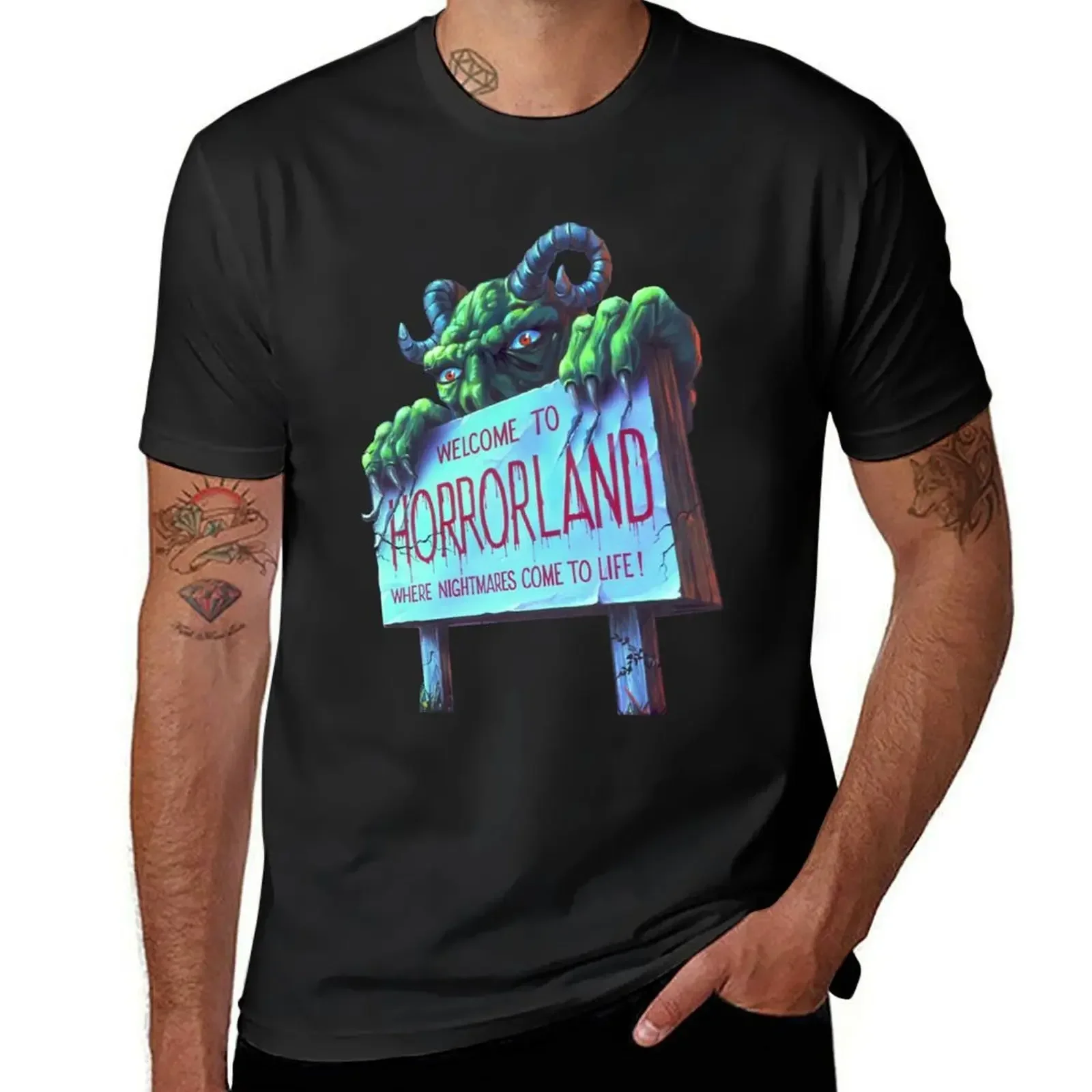 Horrorland Pullover T-Shirt designer shirts animal prinfor boys custom t shirt mens graphic t-shirts funny
Horrorland Pullover T-Shirt designer shirts animal prinfor boys custom t shirt mens graphic t-shirts funny