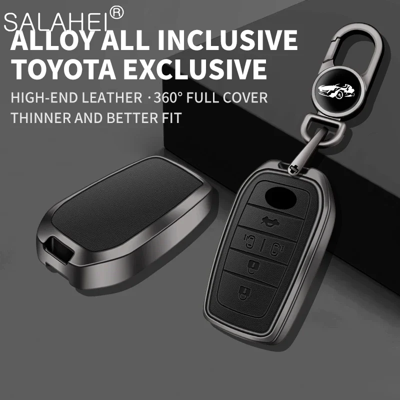 Alloy Leather Car Key Case Fob Cover Protector Shell For Toyota Corolla RAV4 CHR C-HR Camry Crown Auris Land Cruiser 200 Prado
Alloy Leather Car Key Case Fob Cover Protector Shell For Toyota Corolla RAV4 CHR C-HR Camry Crown Auris Land Cruiser 200 Prado
