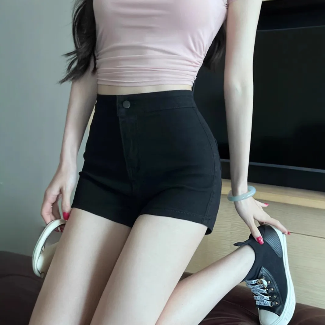 High Waist Slimming Denim Shorts Women's Elastic Straight Leg Thin Summer Hot Pants Sexy Short Skirts Comfortable Wear Resistant
High Waist Slimming Denim Shorts Women's Elastic Straight Leg Thin Summer Hot Pants Sexy Short Skirts Comfortable Wear Resistant