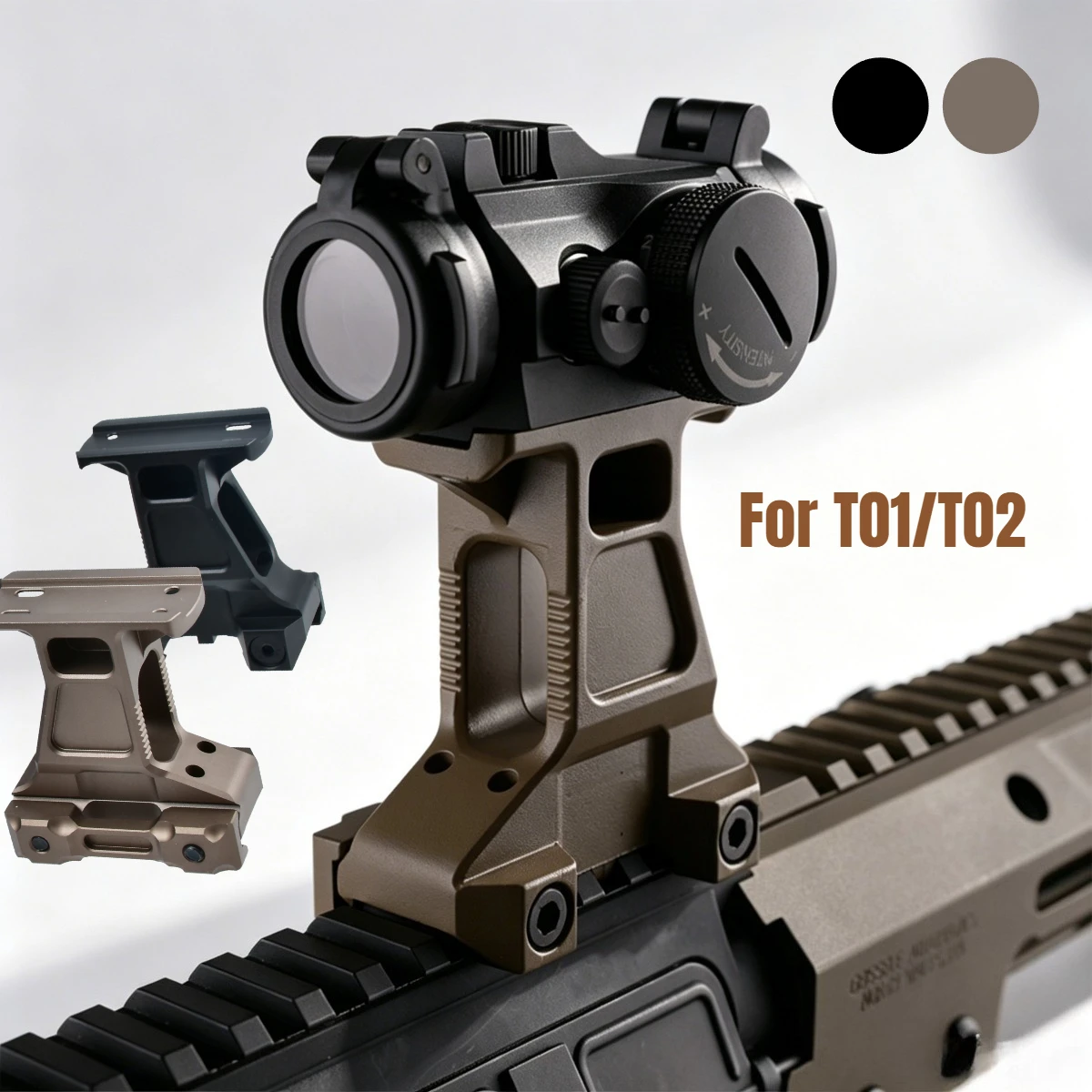 Tactical T01 T02 Unity Fast Riser Mount Metal Red Dot Sight Scope Mount Kit with Elevated Base Fit Red Dot Sight Scope
Tactical T01 T02 Unity Fast Riser Mount Metal Red Dot Sight Scope Mount Kit with Elevated Base Fit Red Dot Sight Scope