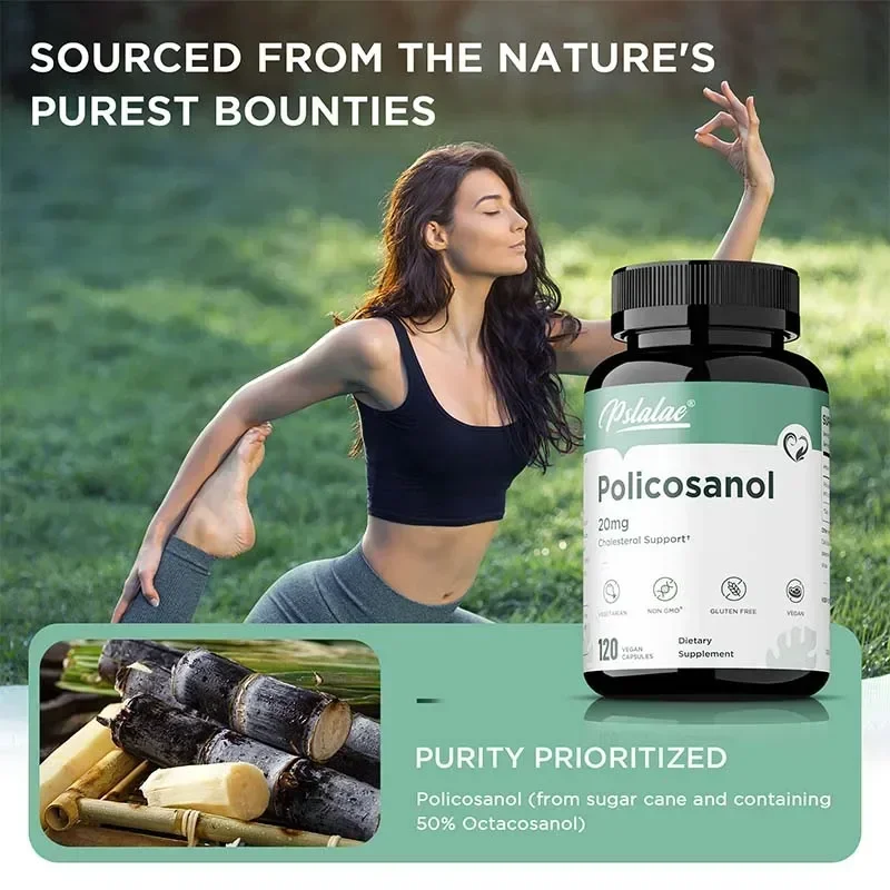 Policosanol Supplement - Supports Heart Health, Balances Cholesterol, Promotes Energy Production, Boosts Immunity, Non-GMO
Policosanol Supplement - Supports Heart Health, Balances Cholesterol, Promotes Energy Production, Boosts Immunity, Non-GMO