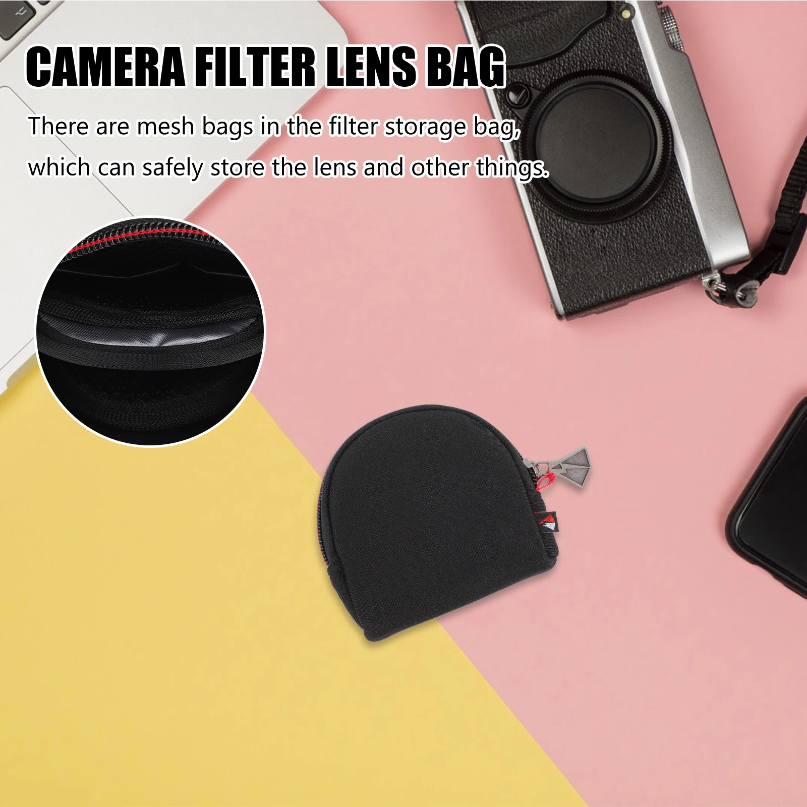 Camera Filter Storage Bag Black S Size Lens Pouch Portable Professional Photographer Accessories Foldable Lightweight Travel
Camera Filter Storage Bag Black S Size Lens Pouch Portable Professional Photographer Accessories Foldable Lightweight Travel