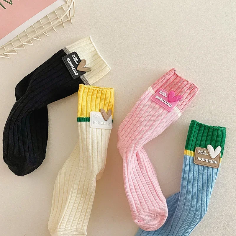 1 Pair Soft Kids Girl Sock Korean Fashion Heart Style Candy Color Calf Sock for Children Girl Spring Autumn Cotton School Sock
1 Pair Soft Kids Girl Sock Korean Fashion Heart Style Candy Color Calf Sock for Children Girl Spring Autumn Cotton School Sock