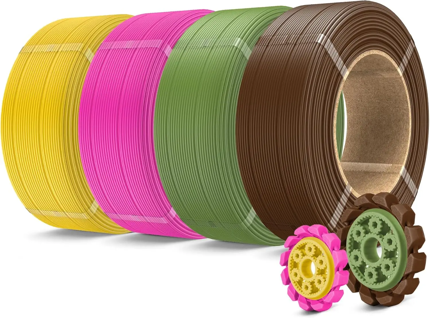 4KG PLA+ 2.0 3D Printer Filament Refill, 4x1KG, No Spool, 1.75mm, Fast Printing, High Toughness, Coffee+Olive+Magenta+Yellow
4KG PLA+ 2.0 3D Printer Filament Refill, 4x1KG, No Spool, 1.75mm, Fast Printing, High Toughness, Coffee+Olive+Magenta+Yellow