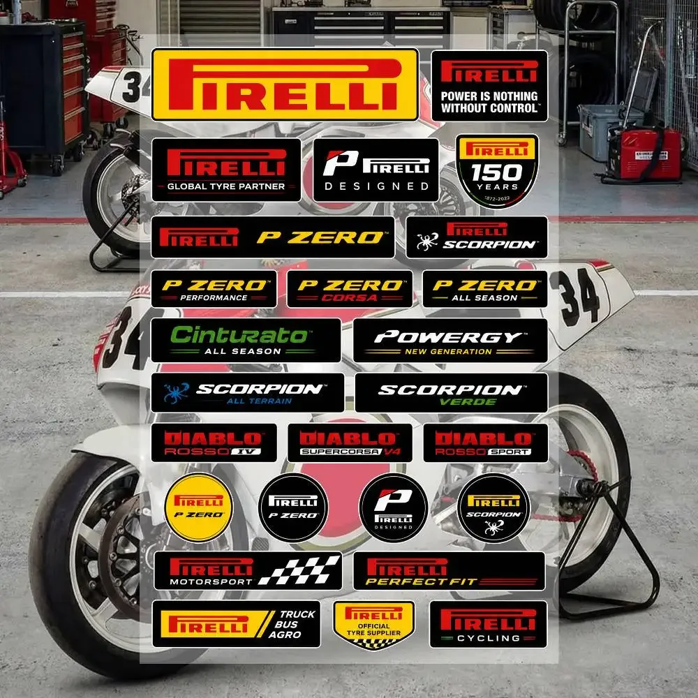 PIRELLI Waterproof Vinyl Stickers for Car Motorcycle Bike Skateboard Laptop Bottle Phone
PIRELLI Waterproof Vinyl Stickers for Car Motorcycle Bike Skateboard Laptop Bottle Phone