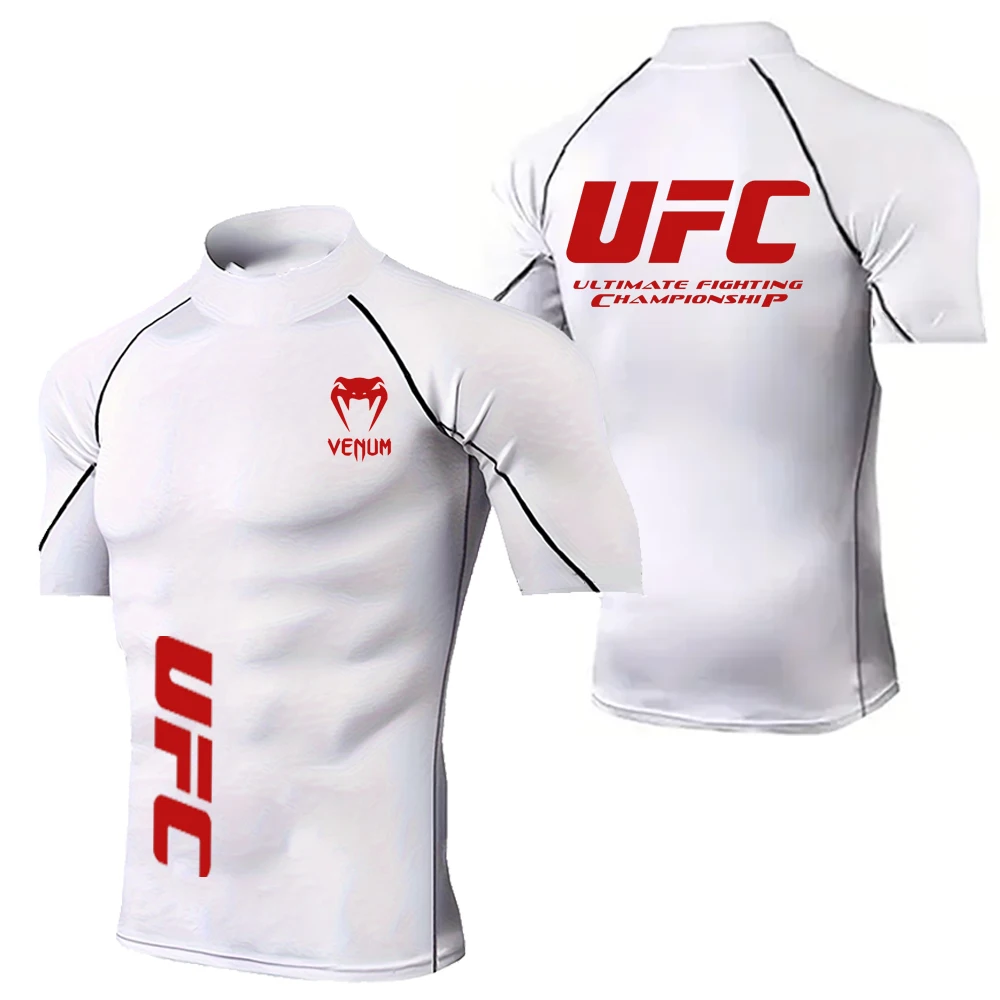 UFC Men's Compression Top Fitness Shirt Men's Fitness Tight Shirt Sports T-shirt Quick drying Fitness Running Shirt Short Sleeve
UFC Men's Compression Top Fitness Shirt Men's Fitness Tight Shirt Sports T-shirt Quick drying Fitness Running Shirt Short Sleeve