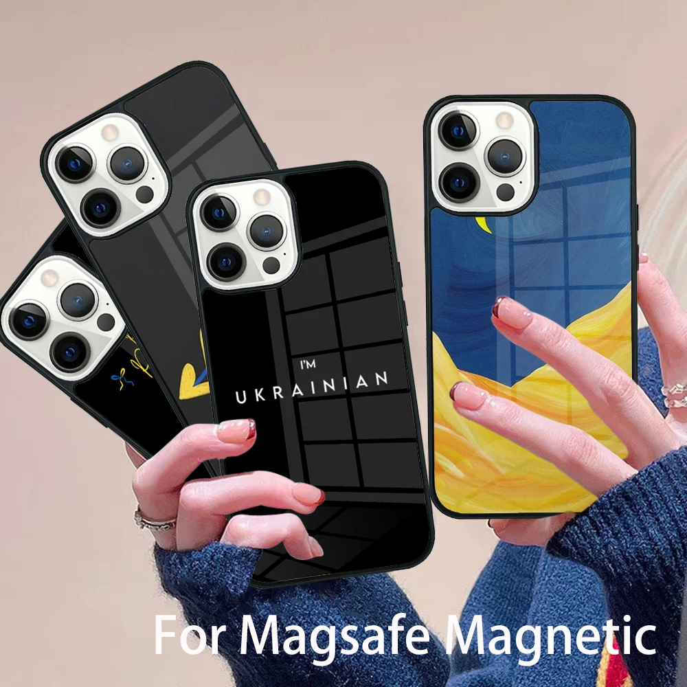 Proud U-krainian Phone Case Magesafe Magnetic Wireless Charge Cover For IPhone 16 11 12 13 14 15 Pro Max Plus Mini
Proud U-krainian Phone Case Magesafe Magnetic Wireless Charge Cover For IPhone 16 11 12 13 14 15 Pro Max Plus Mini