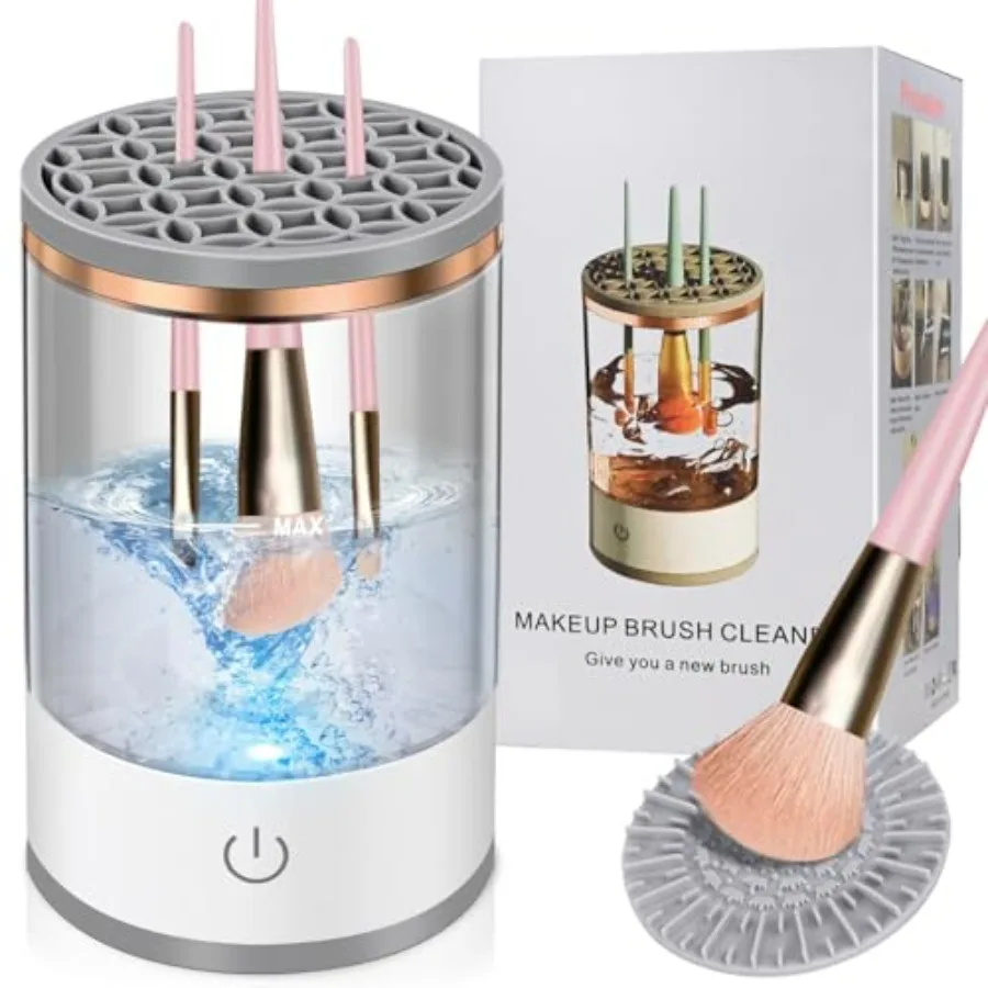 Makeup Brush Cleaner Machine, Electric Automatic Makeup Brush Cleaner, Portable Brush Care Kit for Travel and Home, Fits All Br
Makeup Brush Cleaner Machine, Electric Automatic Makeup Brush Cleaner, Portable Brush Care Kit for Travel and Home, Fits All Br