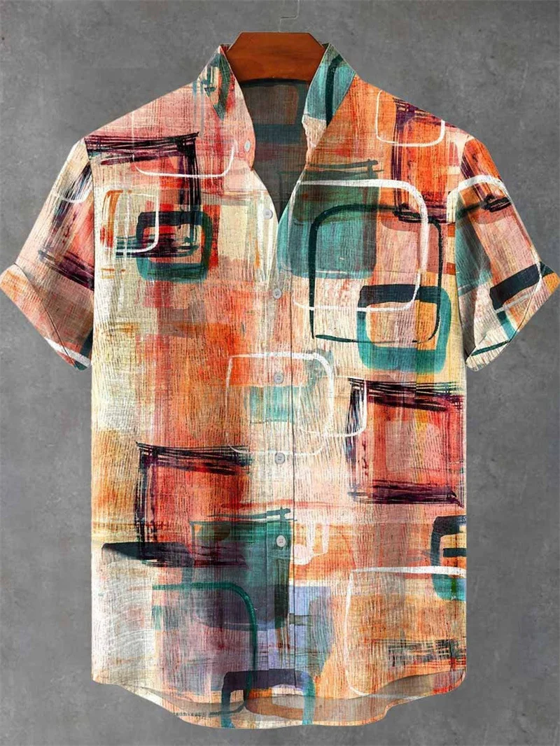 New fashion printed button up shirt for men's linen shirt with breathable buttons for spring and summer men's casual top shirt
New fashion printed button up shirt for men's linen shirt with breathable buttons for spring and summer men's casual top shirt