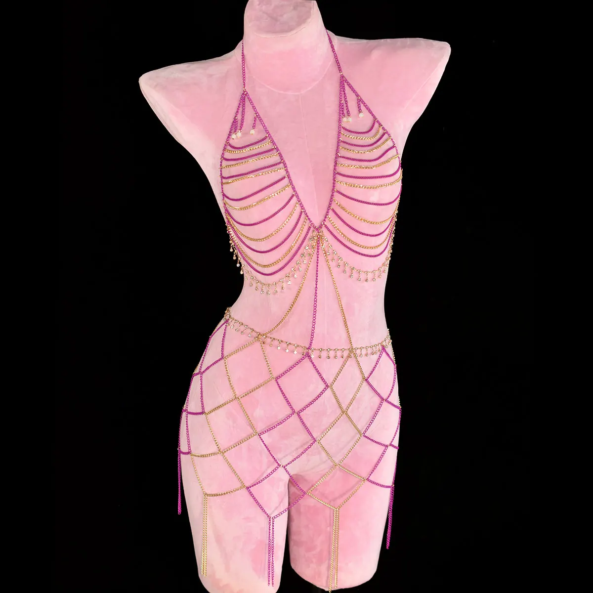 Сексуальный модный топ + платье на талии, металлическое платье, блестящие украшения для тела с бахромой и кристаллами, пляжная вечеринка, бикини с цепочкой
Сексуальный модный топ + платье на талии, металлическое платье, блестящие украшения для тела с бахромой и кристаллами, пляжная вечеринка, бикини с цепочкой