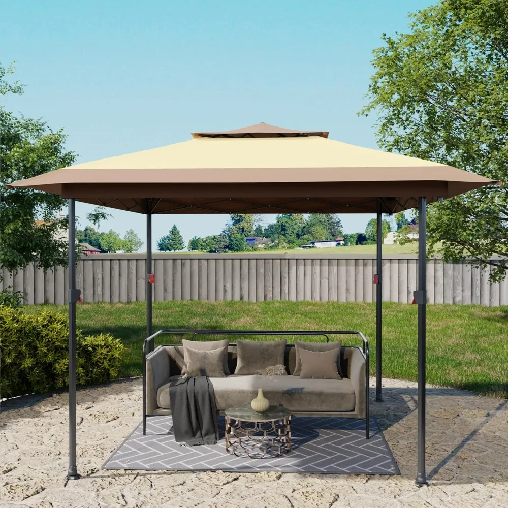 13x13 Pop Up Gazebo, Easy Setup Canopy Tent Shelter, Double Roof Outdoor Patio Gazebo with 4 Sand Bags, 3 Adjustable Height for
13x13 Pop Up Gazebo, Easy Setup Canopy Tent Shelter, Double Roof Outdoor Patio Gazebo with 4 Sand Bags, 3 Adjustable Height for