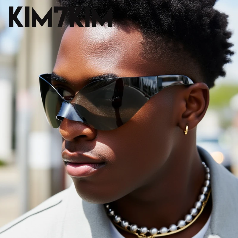 Y2K Punk Rimless Mask Sunglasses Men 2026 Luxury Brand One-Piece Wrap Around Shield Goggle Sun Glasses For Male UV400 Eyewear
Y2K Punk Rimless Mask Sunglasses Men 2026 Luxury Brand One-Piece Wrap Around Shield Goggle Sun Glasses For Male UV400 Eyewear
