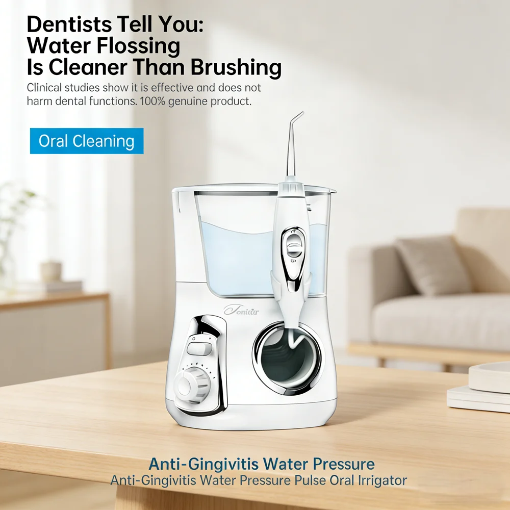 Electric 800ML Water Flosser 10 Modes 5 Jet Tips Professional Home Dental Teeth Irrigator
Electric 800ML Water Flosser 10 Modes 5 Jet Tips Professional Home Dental Teeth Irrigator