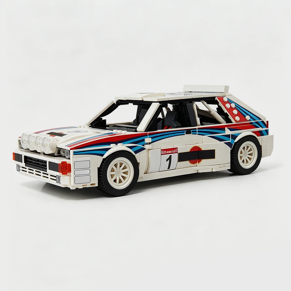New MOC Speed Series Lancia Rally Car Model 1983 Monte Carlo Rally Car Building Blocks DIY Assembly Toy for Kids and Boys Gift
New MOC Speed Series Lancia Rally Car Model 1983 Monte Carlo Rally Car Building Blocks DIY Assembly Toy for Kids and Boys Gift