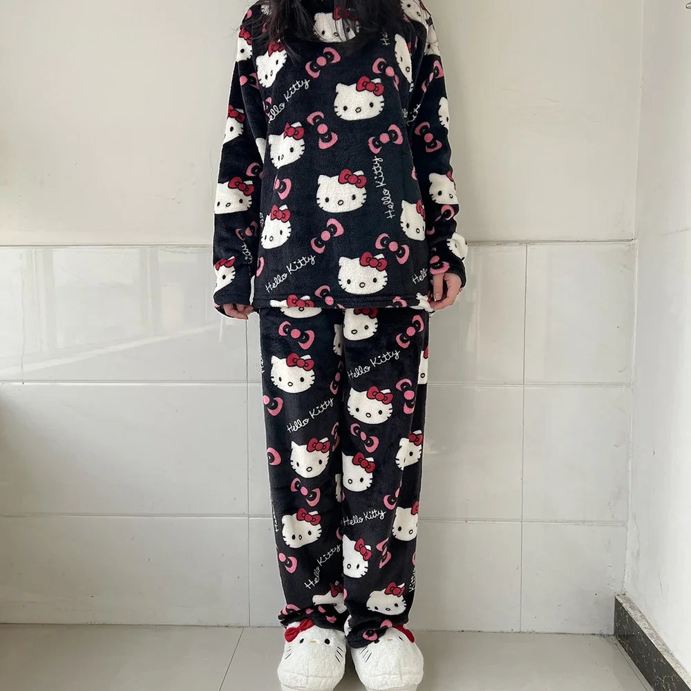 2 шт./компл., пижамные штаны в стиле аниме, пижамный комплект «Hello Kitty», милая домашняя одежда с героями мультфильмов, теплая домашняя одежда для пары, подарок для девочек
2 шт./компл., пижамные штаны в стиле аниме, пижамный комплект «Hello Kitty», милая домашняя одежда с героями мультфильмов, теплая домашняя одежда для пары, подарок для девочек