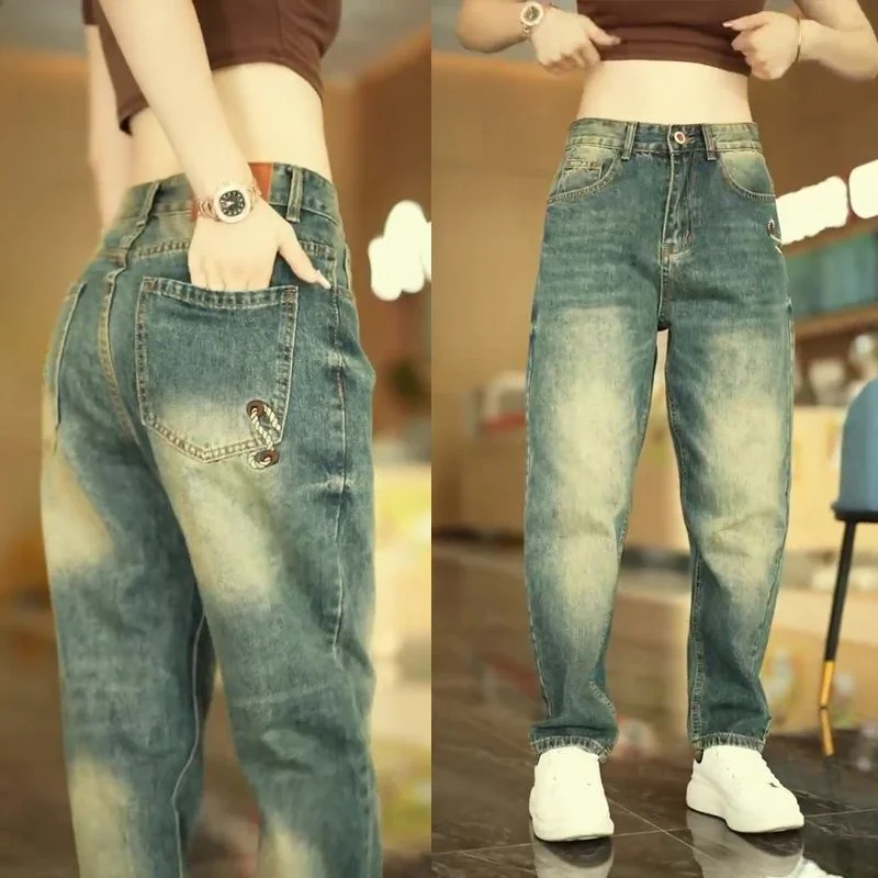 Spring Autumn Men's Jeans Loose Straight Leg Long Trousers 2024 New Versatile American Cone Harlan Pants Fashionable City Cas...
Spring Autumn Men's Jeans Loose Straight Leg Long Trousers 2024 New Versatile American Cone Harlan Pants Fashionable City Cas...