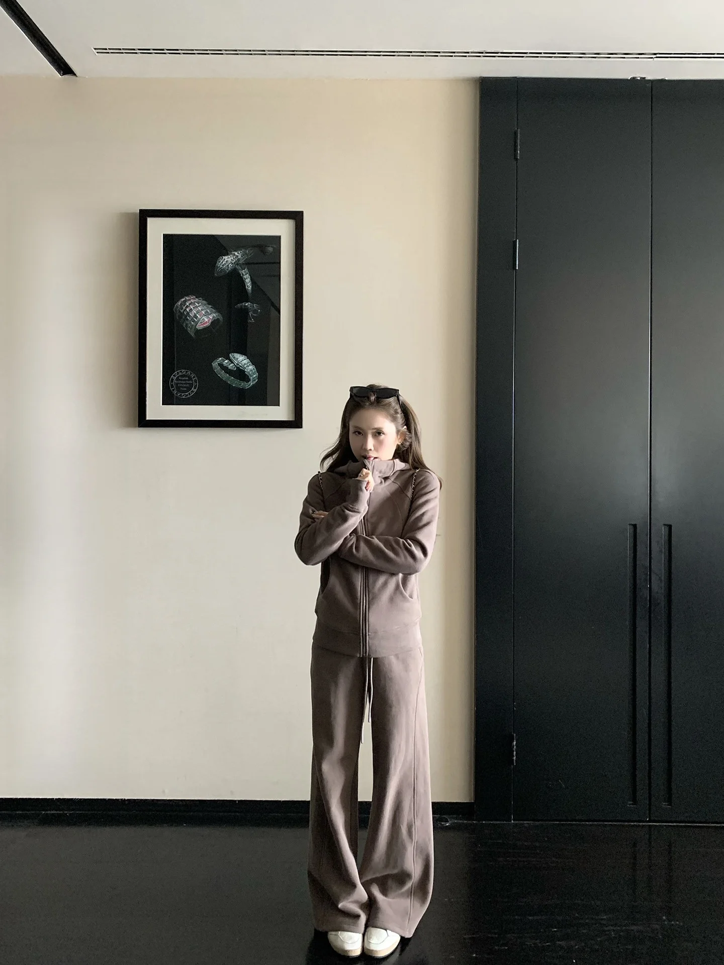 Casual Hoodie Sweatirt And Pants Set for Women Long Sve Winter Faion Ensemble Yellow Zhi Zhi ZZPtte Loose Idol
Casual Hoodie Sweatirt And Pants Set for Women Long Sve Winter Faion Ensemble Yellow Zhi Zhi ZZPtte Loose Idol