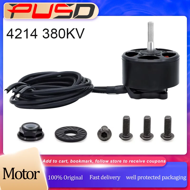 High Performance 4214 380KV 6-8S Lipo UAV Brushless Motor For 13inch X-CLASS RC FPV Racing Drone Long-Range Airplane DIY Parts
High Performance 4214 380KV 6-8S Lipo UAV Brushless Motor For 13inch X-CLASS RC FPV Racing Drone Long-Range Airplane DIY Parts