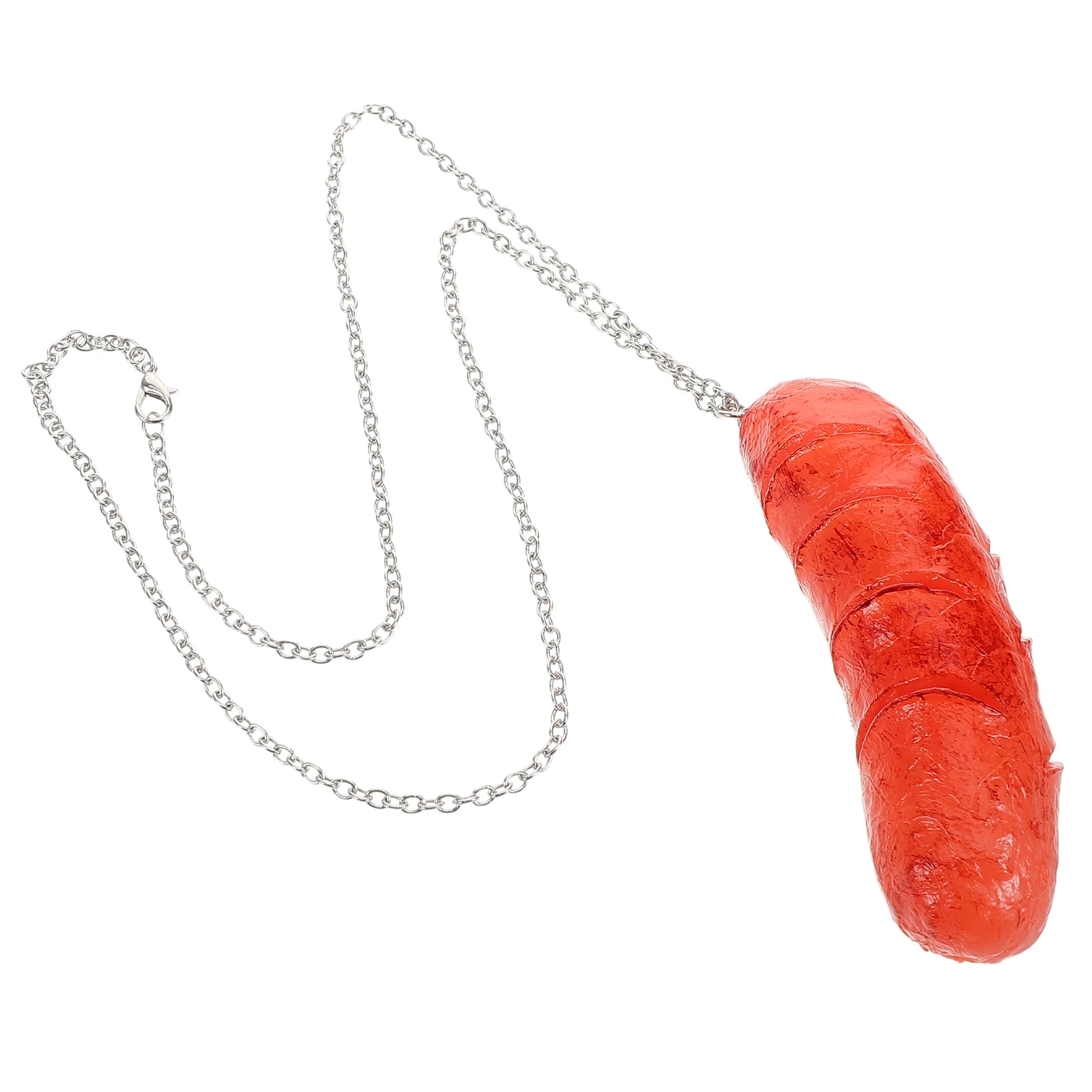 Fake Roast Sausage Necklace Realistic Hot Dog Pendant Cool Disco Couple Accessories Realistic Food Neck Chain Pendant Funny Neck
Fake Roast Sausage Necklace Realistic Hot Dog Pendant Cool Disco Couple Accessories Realistic Food Neck Chain Pendant Funny Neck