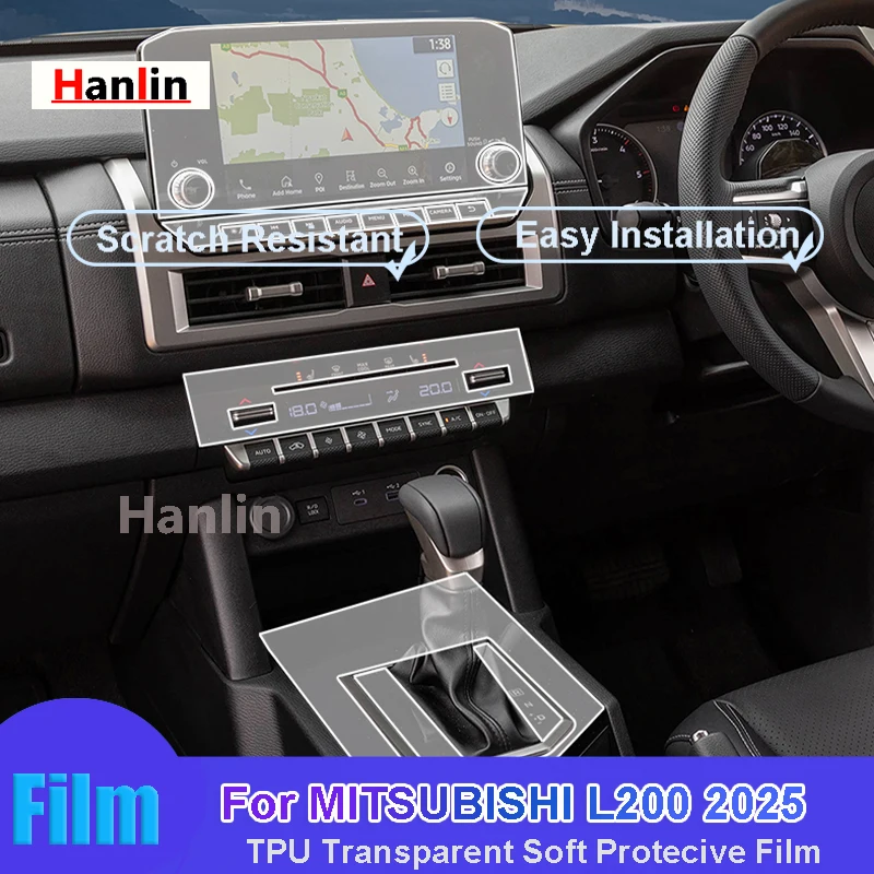 For MITSUBISHI L200 2025 Car Interior instrument Navigation Center Console Transparent TPU Protective scratch Repair Sticker
For MITSUBISHI L200 2025 Car Interior instrument Navigation Center Console Transparent TPU Protective scratch Repair Sticker
