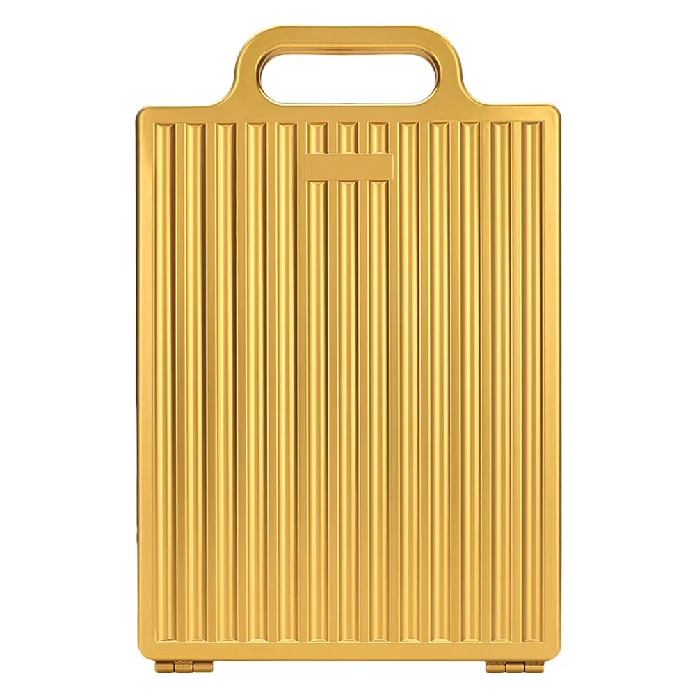 Dual Sided Folding Hairdressing Mirror Gold Finish Professional Barber Mirror for Back View Check Portable Travel Use
Dual Sided Folding Hairdressing Mirror Gold Finish Professional Barber Mirror for Back View Check Portable Travel Use