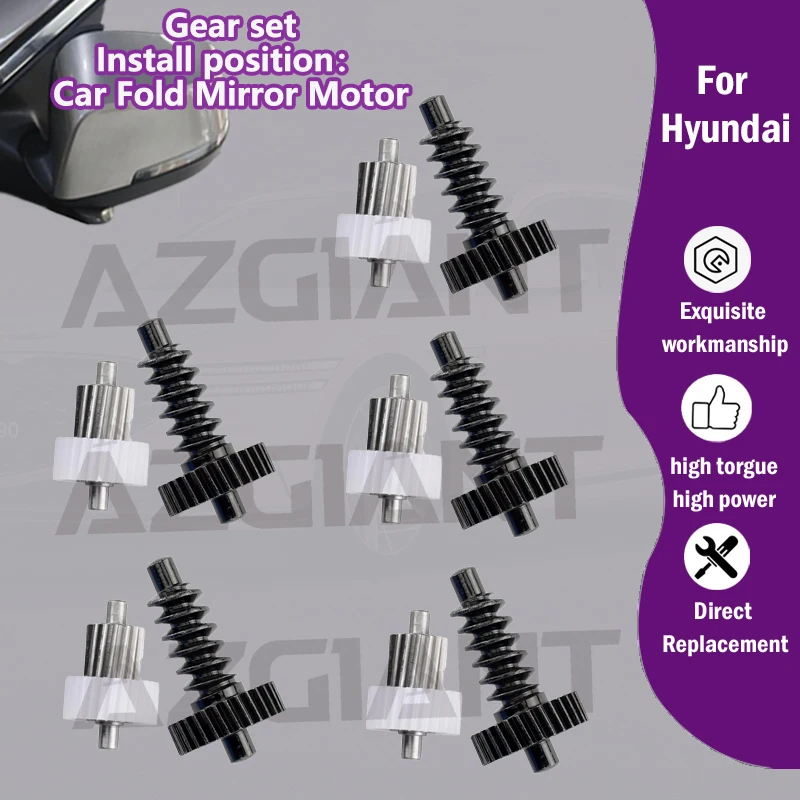 AZGIANT For Hyundai Elantra MK4/5 /Accent IV/RB /Solaris/Creta MK1/i45 Car Door Side Mirror Electric Fold Motor 25/30T gears
AZGIANT For Hyundai Elantra MK4/5 /Accent IV/RB /Solaris/Creta MK1/i45 Car Door Side Mirror Electric Fold Motor 25/30T gears