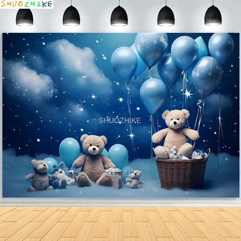 Baby shower Newborn Photography Backdrop Prop Bear Air Balloon Christmas Decorations Happy Birthday Party Photo Background SZ-01
Baby shower Newborn Photography Backdrop Prop Bear Air Balloon Christmas Decorations Happy Birthday Party Photo Background SZ-01