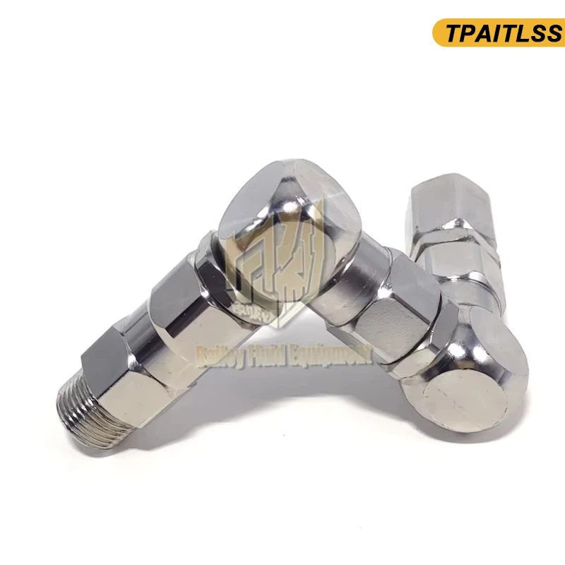 For Airless Paint Spray Gun 235486 3/8" 1/4" Thread 360 Degree Universal Spray Gun Rotary Joint 
For Airless Paint Spray Gun 235486 3/8" 1/4" Thread 360 Degree Universal Spray Gun Rotary Joint