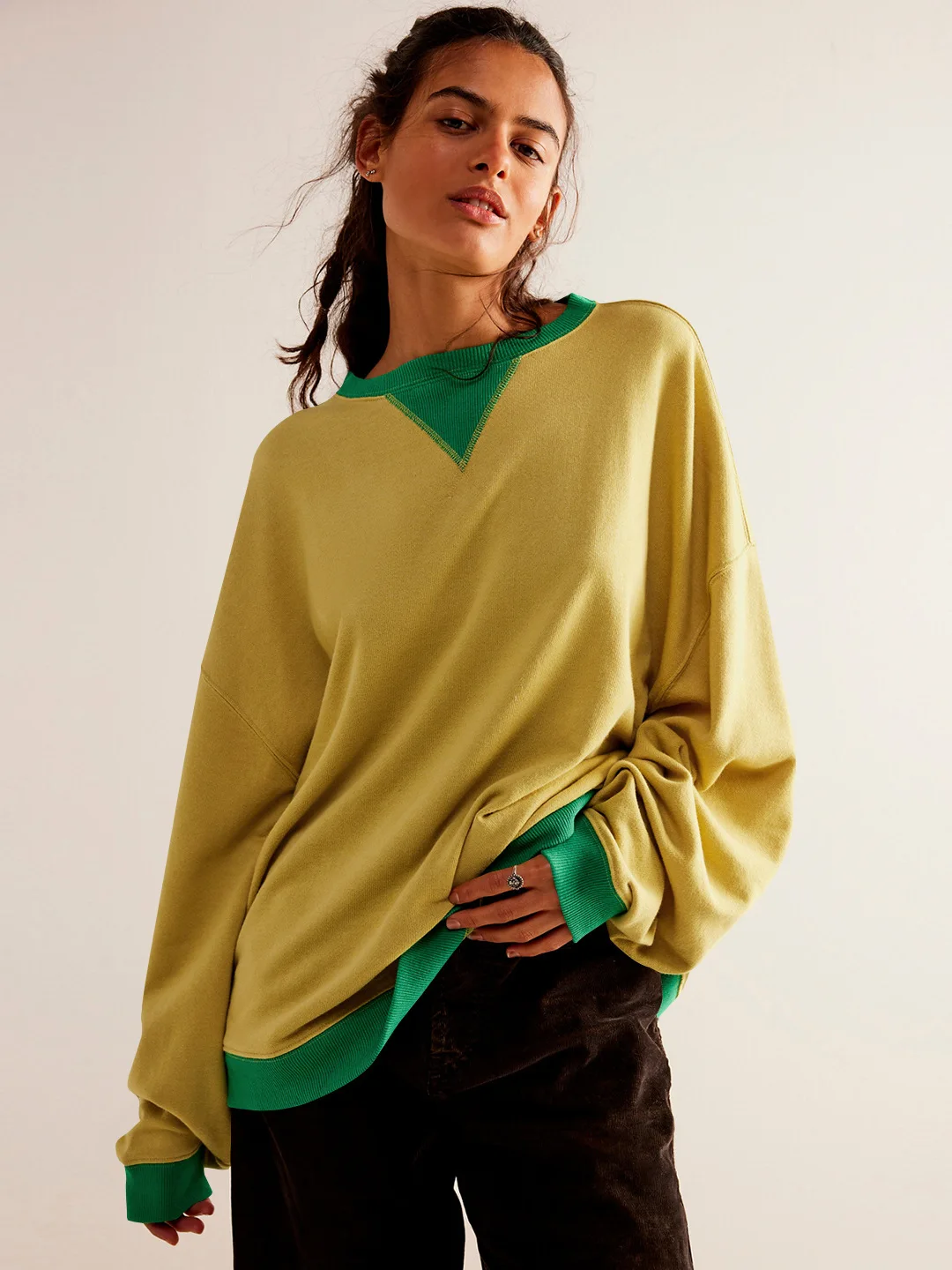 2025 Spring Women Hoodies Long Sleeve Oversized Pullover Streetwear Patchwork Casual Sweatshirts Woman Clothing Basic Hooded
2025 Spring Women Hoodies Long Sleeve Oversized Pullover Streetwear Patchwork Casual Sweatshirts Woman Clothing Basic Hooded