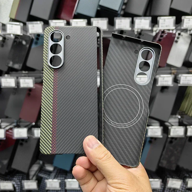 ZXKE Carbon Fiber Case For Samsung Galaxy Z Fold5 W24 Embedded Iron Sheet Magnetic Car Support Magsafe 600D Aramid Fiber Shell
ZXKE Carbon Fiber Case For Samsung Galaxy Z Fold5 W24 Embedded Iron Sheet Magnetic Car Support Magsafe 600D Aramid Fiber Shell