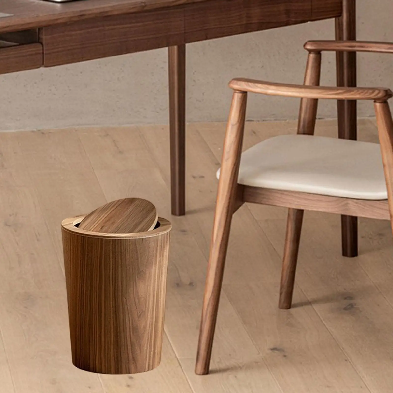 Retro Wooden Trash Can with Lid Round Wastebasket Pop Up Garbage Bin for Home Office Kitchen Bathroom
Retro Wooden Trash Can with Lid Round Wastebasket Pop Up Garbage Bin for Home Office Kitchen Bathroom